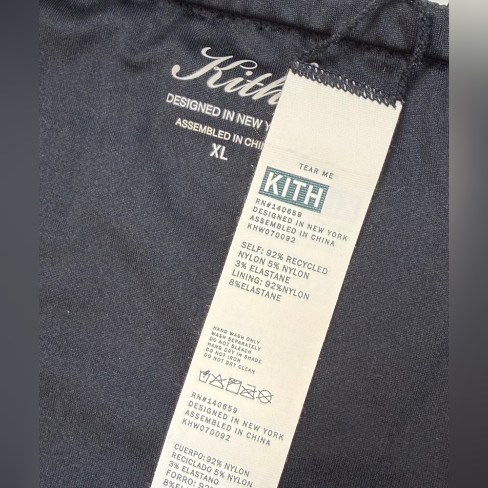 Kith Bikini Bottoms Paisley Tova Adjustable Bottom Black Size XL Bandana New - Picture 4 of 6